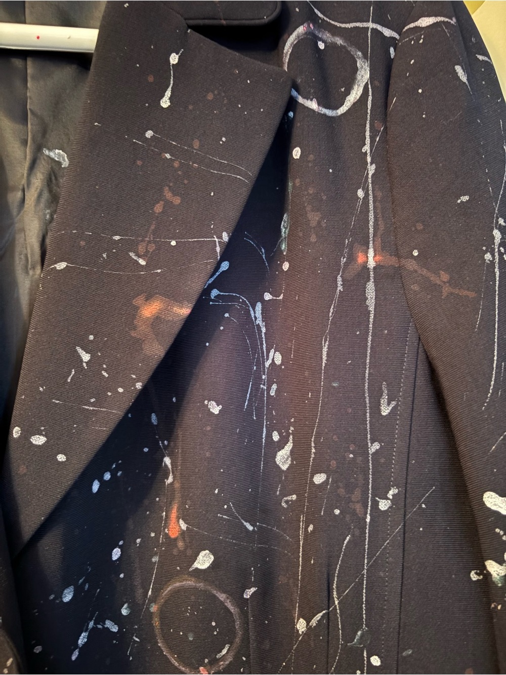 Custom Upcycled Handpainted Gothic Skeleton & Floral Blazer - One of a Kind - Picture 4 of 12